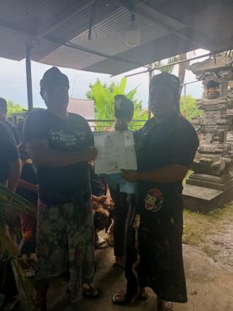 Perbekel Tinga-tinga Laksanakan Program AKSAMA di Banjar Dinas Juntal