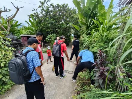 Dalam Rangka Audit Dana BKK, Inspektorat Kabupaten Buleleng Lakukan Cek Fisik Rabat Beton di Desa Ti