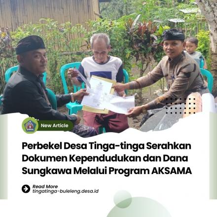 Perbekel Tinga-tinga Laksanakan Program AKSAMA di Banjar Dinas Taman Sari