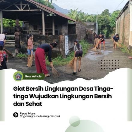 Giat Bersih di Wilayah Desa Tinga-tinga