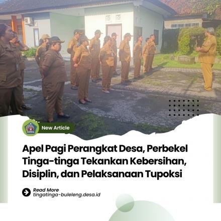 Apel Perbekel bersama Perangkat Desa dan Staf