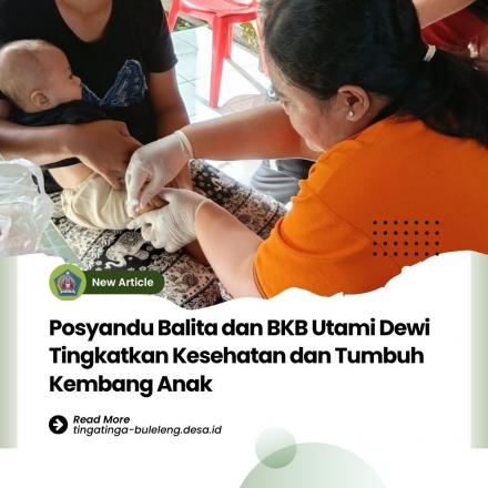 Posyandu Balita Utami Dewi di Balai Banjar Mertasari