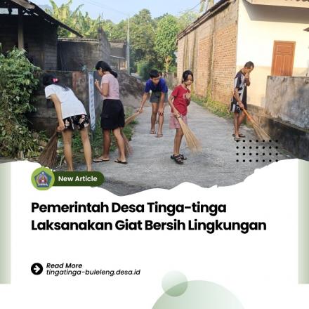Giat Bersih di Wilayah Desa Tinga-tinga