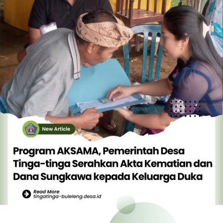 Perbekel Tinga-tinga Laksanakan Program AKSAMA di Banjar Dinas Kembang Udaya