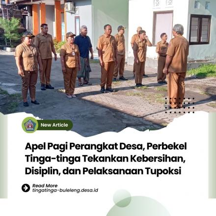Apel Perbekel bersama Perangkat Desa dan Staf