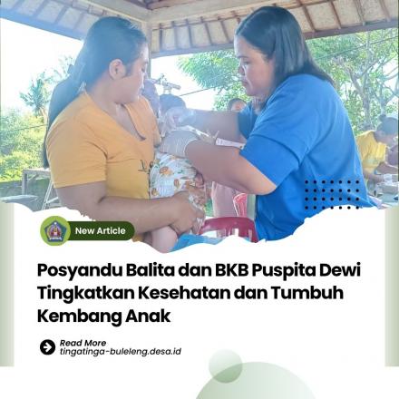 Posyandu Balita Puspita Dewi di Balai Banjar Taman Sari