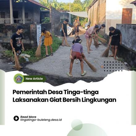 Giat Bersih di Wilayah Desa Tinga-tinga