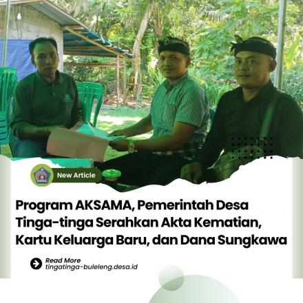 Perbekel Tinga-tinga Laksanakan Program AKSAMA di Banjar Dinas Taman Sari