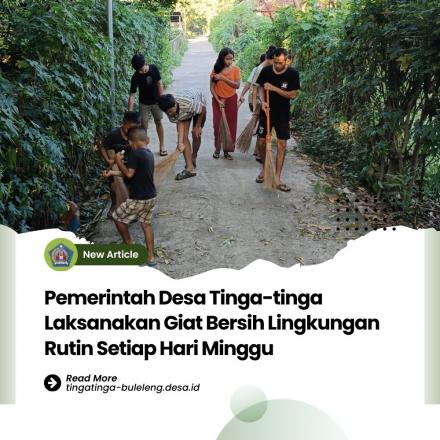 Giat Bersih di Wilayah Desa Tinga-tinga