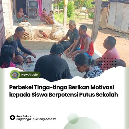 Perbekel Tinga-Tinga Kunjungi Siswa Berpotensi Putus Sekolah Jelang Ujian