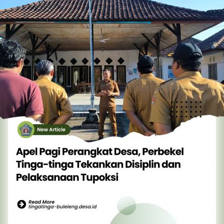 Apel Perbekel bersama Perangkat Desa dan Staf