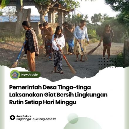 Giat Bersih di Wilayah Desa Tinga-tinga