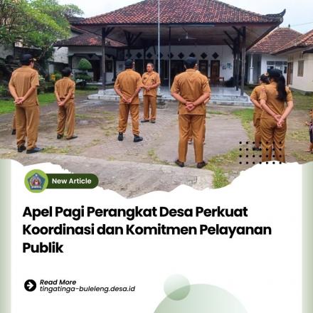 Apel Perbekel bersama Perangkat Desa dan Staf