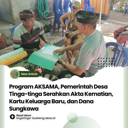 Perbekel Tinga-tinga Laksanakan Program AKSAMA di Banjar Dinas Bubunan