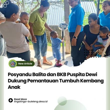 Posyandu Balita Puspita Dewi di Balai Banjar Taman Sari