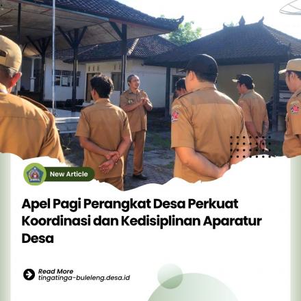 Apel Perbekel bersama Perangkat Desa dan Staf