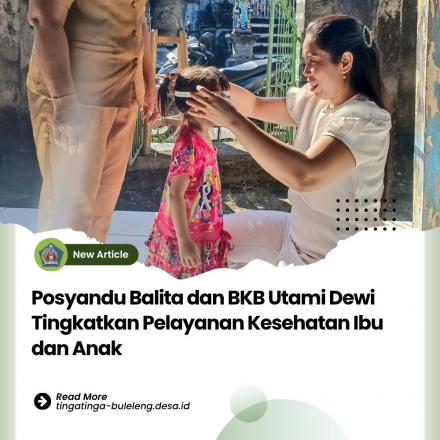 Posyandu Balita Utami Dewi di Balai Banjar Mertasari