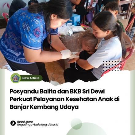 Posyandu Balita Sri Dewi di Balai Banjar Kembang Udaya