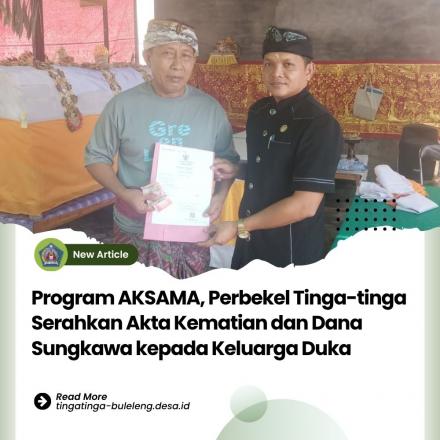 Perbekel Tinga-tinga Laksanakan Program AKSAMA di Banjar Dinas Juntal