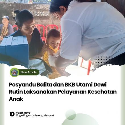 Posyandu Balita Utami Dewi di Balai Banjar Mertasari