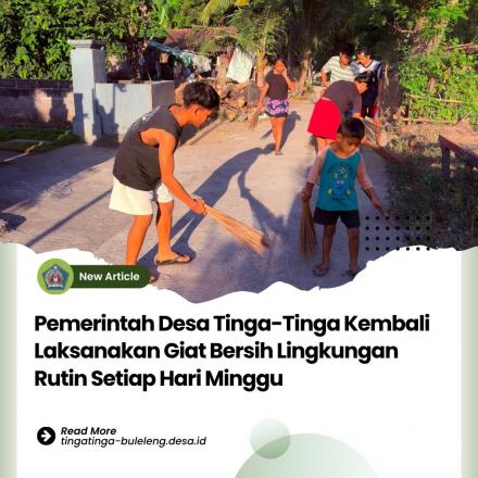 Giat Bersih di Wilayah Desa Tinga-tinga