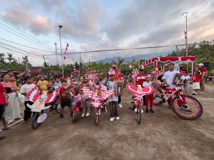 Semarak HUT ke-81 RI, Desa Tinga-tinga Gelar Lomba Sepeda Hias dan Parade Keliling Desa