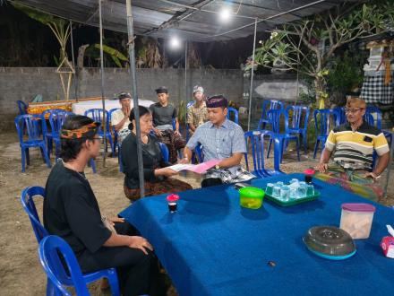 Perbekel Tinga-tinga Laksanakan Program AKSAMA di Banjar Dinas Bubunan